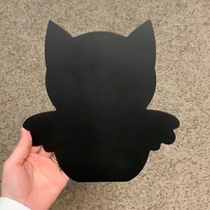 Owl chalk board